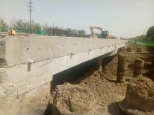 2018.北京京沪高速原桥砼护栏绳锯静力切割拆除